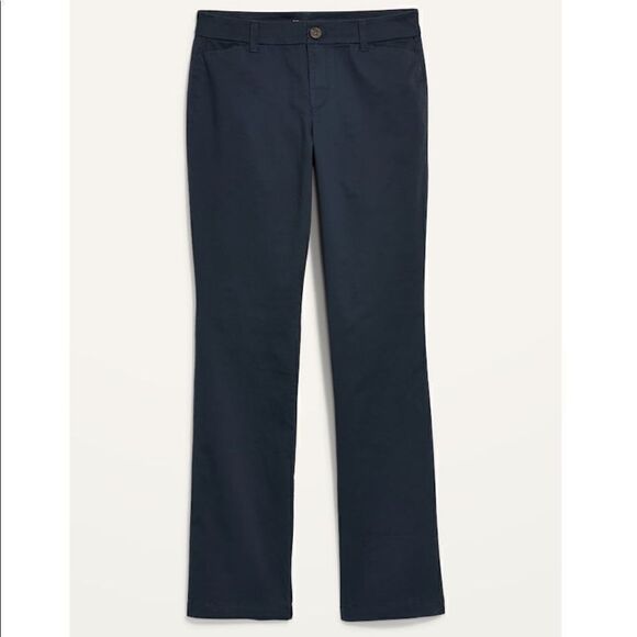 Old Navy Mid-Rise Bootcut Khakis Pants Size 0 - Picture 4 of 11